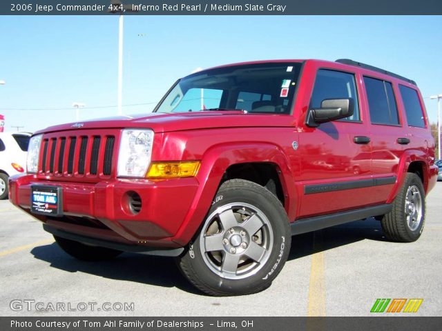 2006 Jeep Commander 4x4 in Inferno Red Pearl