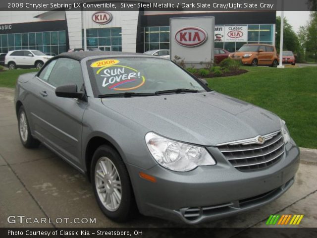 2008 Chrysler Sebring LX Convertible in Silver Steel Metallic