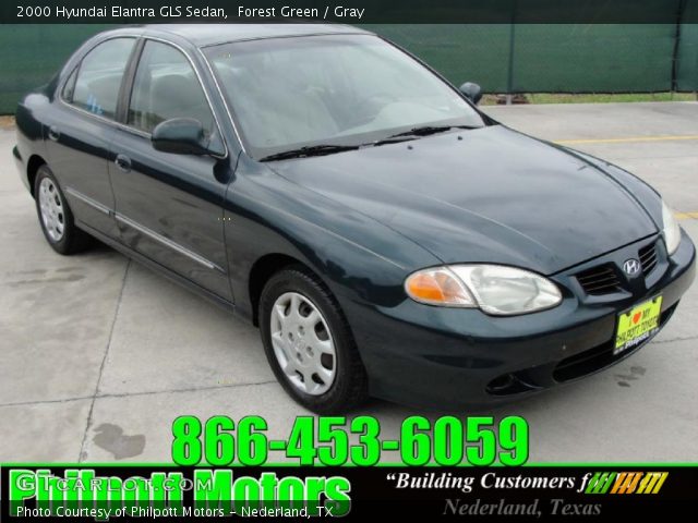 2000 Hyundai Elantra GLS Sedan in Forest Green