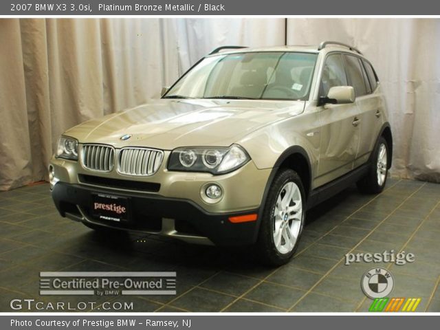 2007 BMW X3 3.0si in Platinum Bronze Metallic