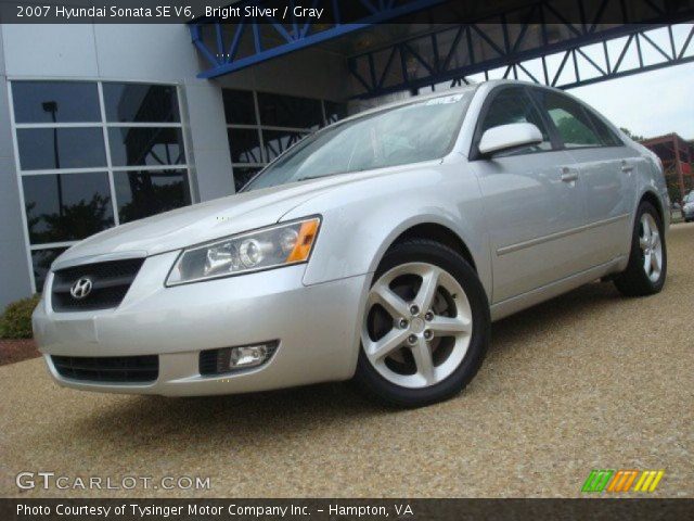 2007 Hyundai Sonata SE V6 in Bright Silver