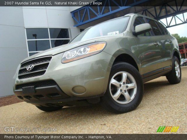 2007 Hyundai Santa Fe GLS in Natural Khaki Green