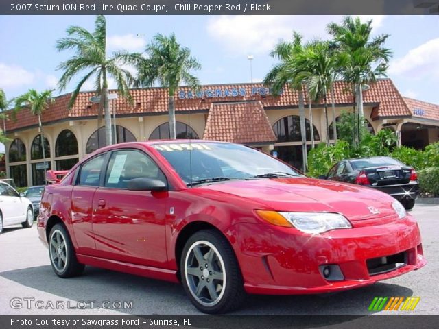 2007 Saturn ION Red Line Quad Coupe in Chili Pepper Red