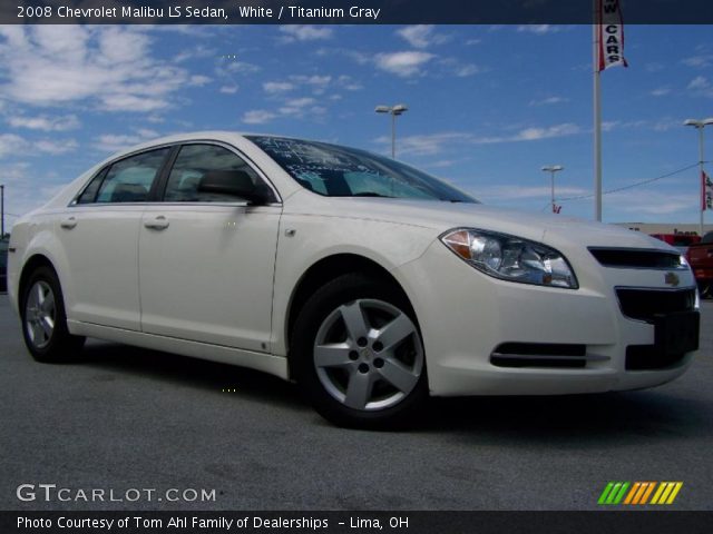 2008 Chevrolet Malibu LS Sedan in White