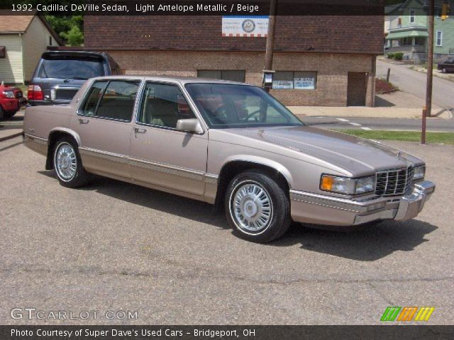 1992 Cadillac DeVille Sedan in Light Antelope Metallic