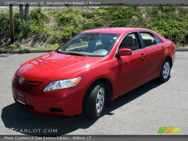2007 Toyota Camry LE in Barcelona Red Metallic