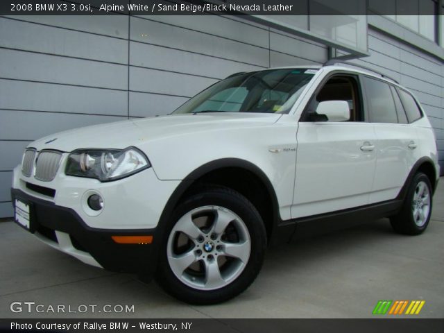 2008 BMW X3 3.0si in Alpine White