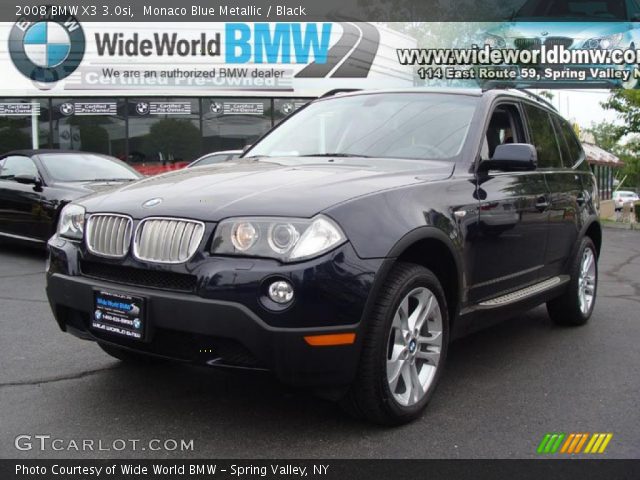 2008 BMW X3 3.0si in Monaco Blue Metallic