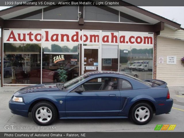 1999 Ford Mustang V6 Coupe in Atlantic Blue Metallic