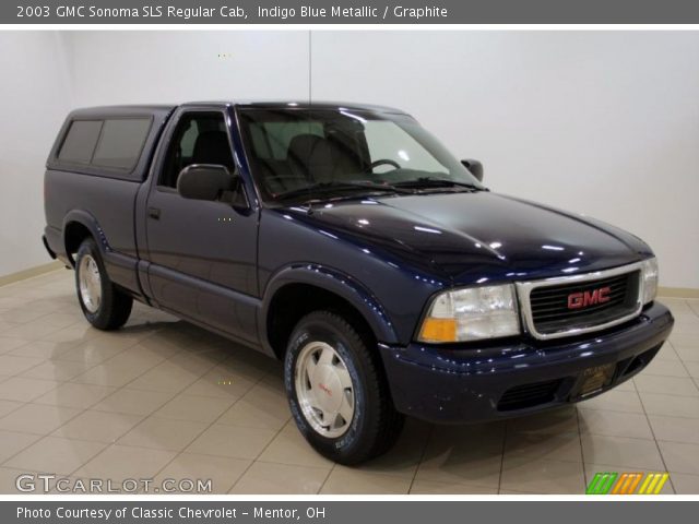 2003 GMC Sonoma SLS Regular Cab in Indigo Blue Metallic