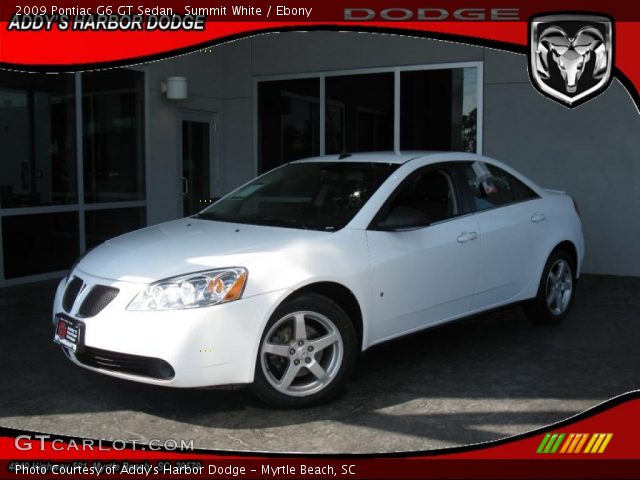 2009 Pontiac G6 GT Sedan in Summit White