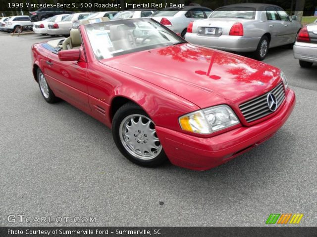 1998 Mercedes-Benz SL 500 Roadster in Imperial Red