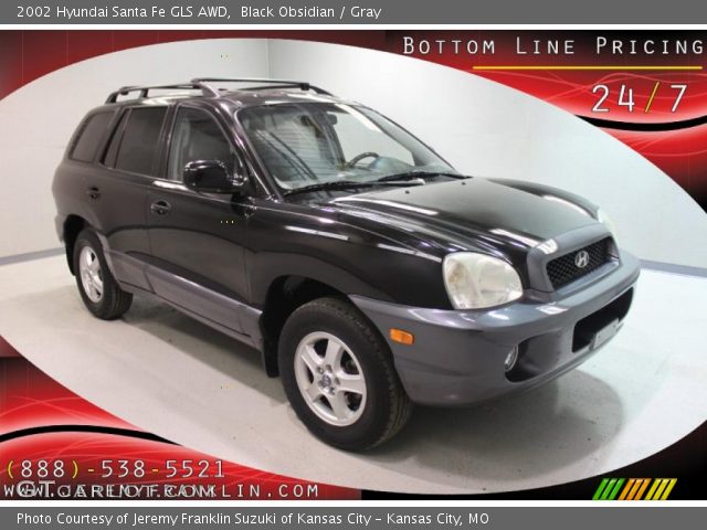 2002 Hyundai Santa Fe GLS AWD in Black Obsidian