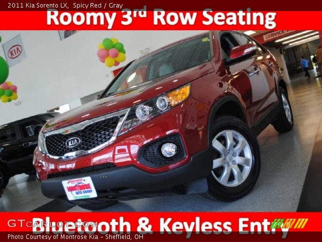 2011 Kia Sorento LX in Spicy Red