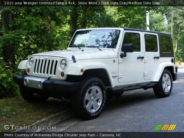 2010 Jeep Wrangler Unlimited Sahara 4x4 in Stone White