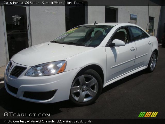 2010 Pontiac G6 Sedan in Summit White