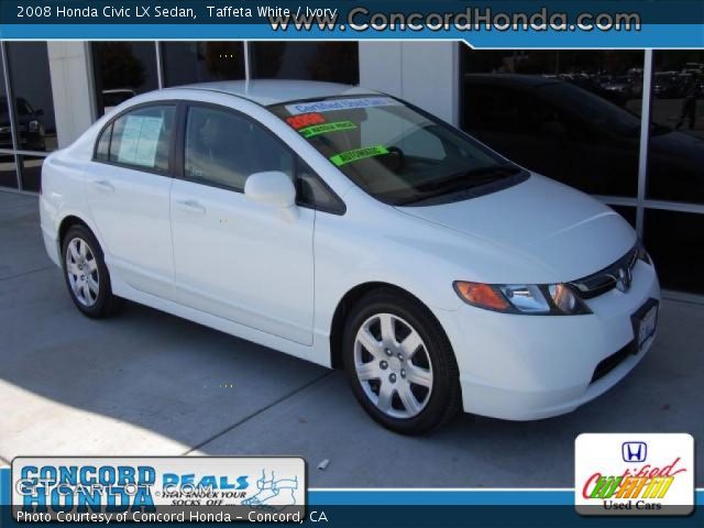 2008 Honda Civic LX Sedan in Taffeta White