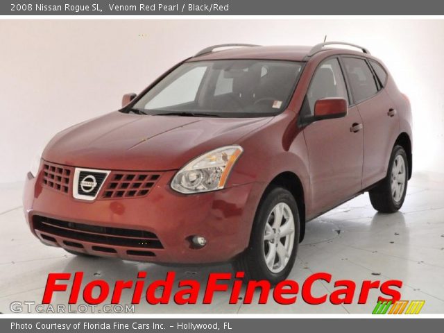 2008 Nissan Rogue SL in Venom Red Pearl