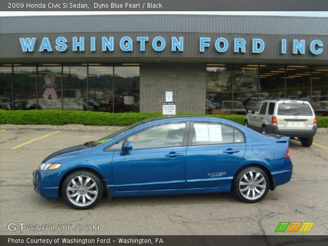 2009 Honda Civic Si Sedan in Dyno Blue Pearl