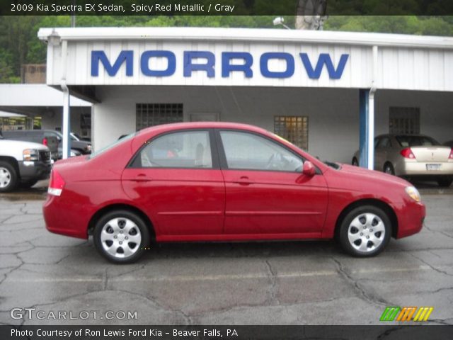 2009 Kia Spectra EX Sedan in Spicy Red Metallic
