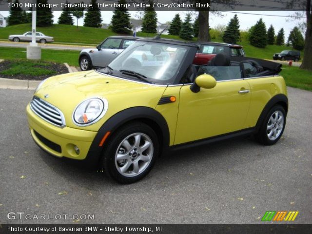 2010 Mini Cooper Convertible in Interchange Yellow