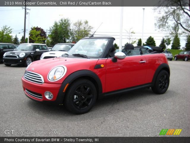 2010 Mini Cooper Convertible in Chili Red