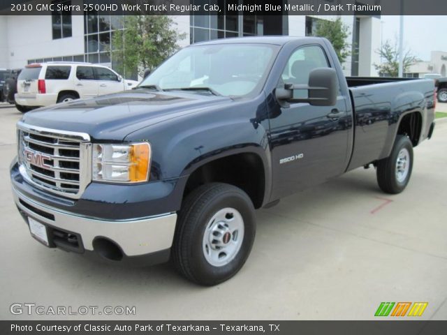 2010 GMC Sierra 2500HD Work Truck Regular Cab in Midnight Blue Metallic