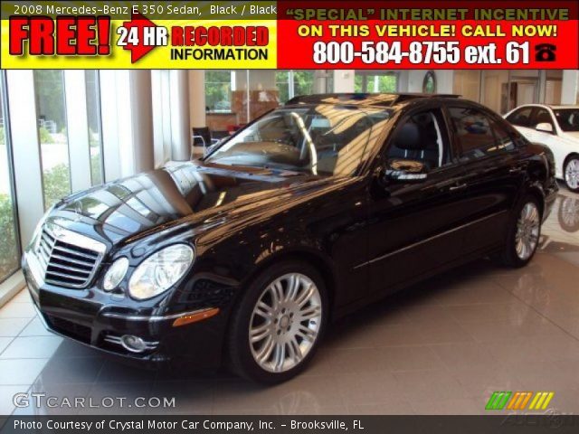 2008 Mercedes-Benz E 350 Sedan in Black