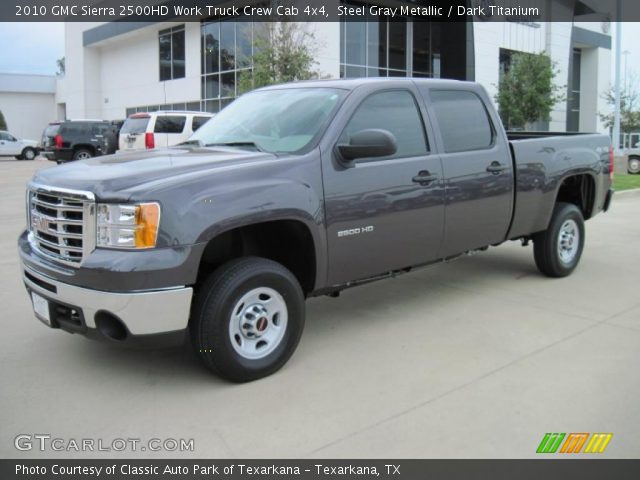 2010 GMC Sierra 2500HD Work Truck Crew Cab 4x4 in Steel Gray Metallic