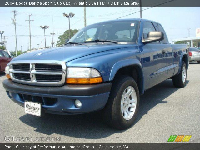 2004 Dodge Dakota Sport Club Cab in Atlantic Blue Pearl