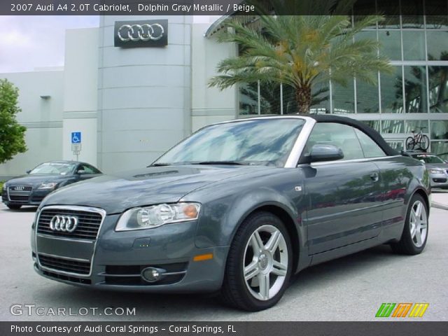 2007 Audi A4 2.0T Cabriolet in Dolphin Gray Metallic