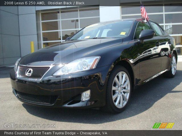 2008 Lexus IS 250 AWD in Obsidian Black