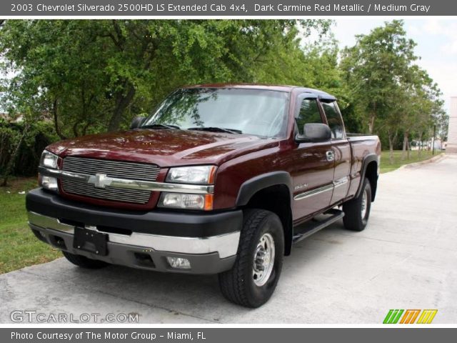 2003 Chevrolet Silverado 2500HD LS Extended Cab 4x4 in Dark Carmine Red Metallic
