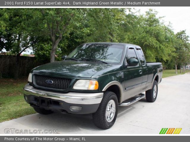 2001 Ford F150 Lariat SuperCab 4x4 in Dark Highland Green Metallic