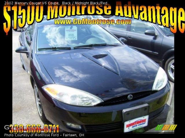 2002 Mercury Cougar V6 Coupe in Black