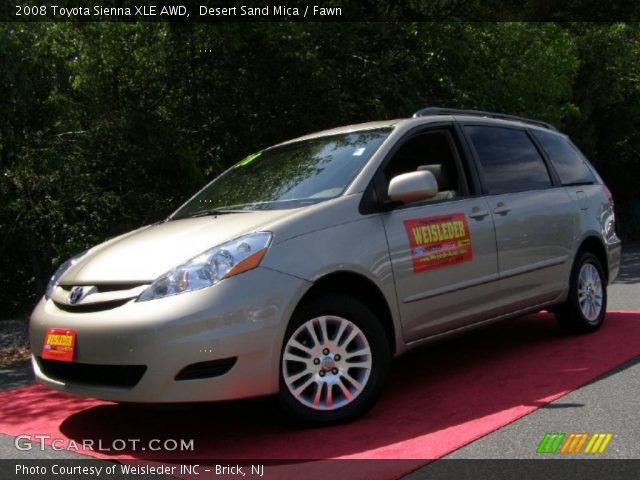 2008 Toyota Sienna XLE AWD in Desert Sand Mica