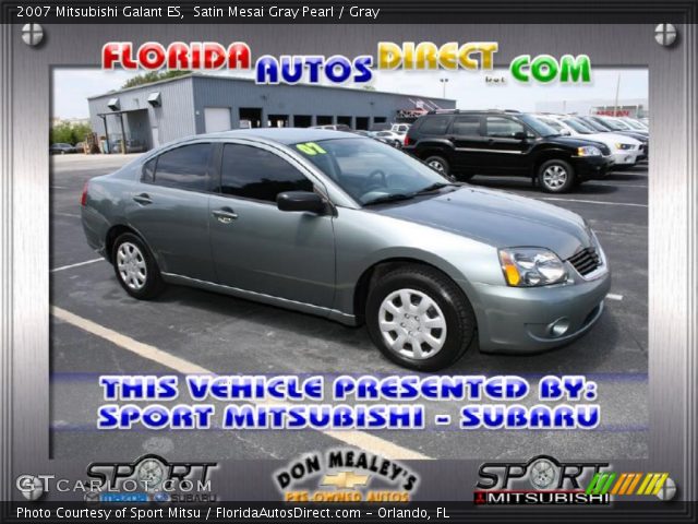 2007 Mitsubishi Galant ES in Satin Mesai Gray Pearl