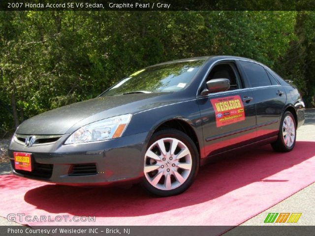 2007 Honda Accord SE V6 Sedan in Graphite Pearl