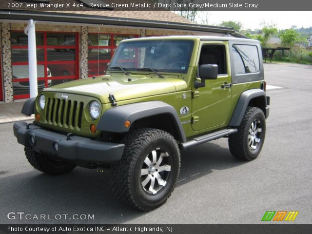 2007 Jeep Wrangler X 4x4 in Rescue Green Metallic