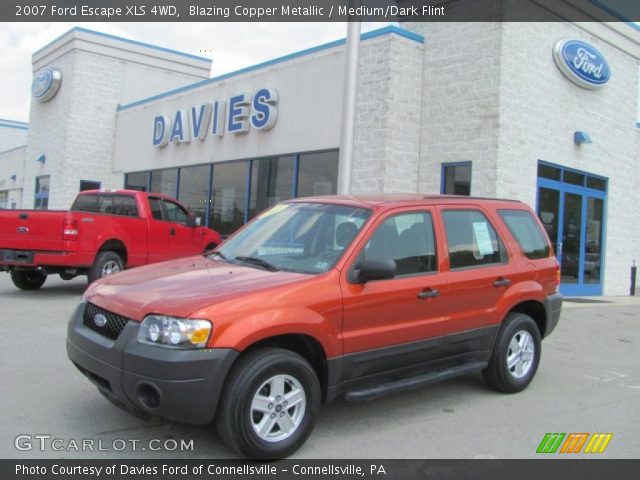 2007 Ford Escape XLS 4WD in Blazing Copper Metallic