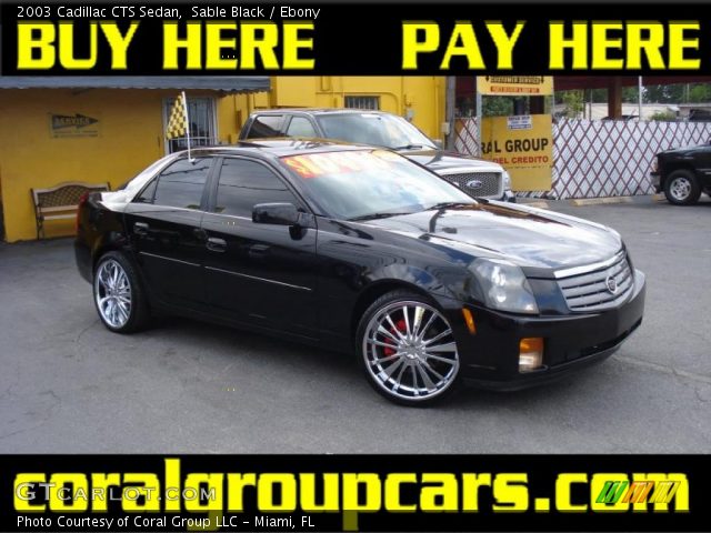 2003 Cadillac CTS Sedan in Sable Black