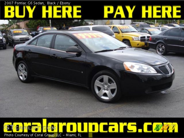 2007 Pontiac G6 Sedan in Black