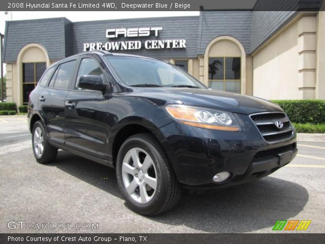 2008 Hyundai Santa Fe Limited 4WD in Deepwater Blue