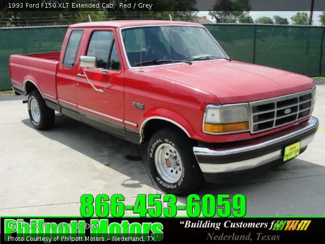 1993 Ford F150 XLT Extended Cab in Red