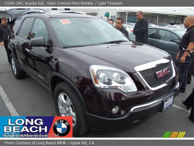 2008 GMC Acadia SLE in Dark Crimson Red Metallic