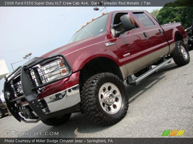 2006 Ford F350 Super Duty XLT Crew Cab 4x4 in Dark Toreador Red Metallic
