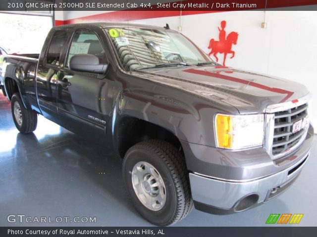 2010 GMC Sierra 2500HD SLE Extended Cab 4x4 in Steel Gray Metallic