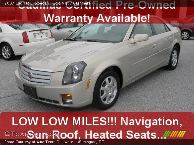 2007 Cadillac CTS Sedan in Gold Mist