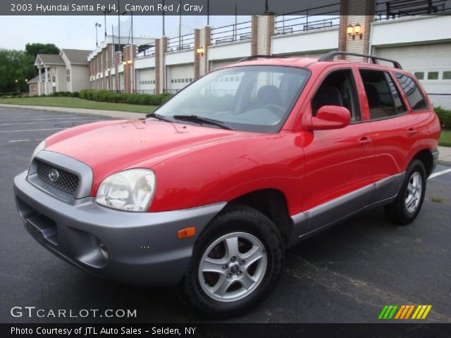 2003 Hyundai Santa Fe I4 in Canyon Red