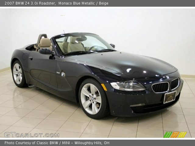 2007 BMW Z4 3.0i Roadster in Monaco Blue Metallic